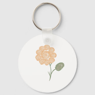 Spirals of Blooming Energy Key Ring