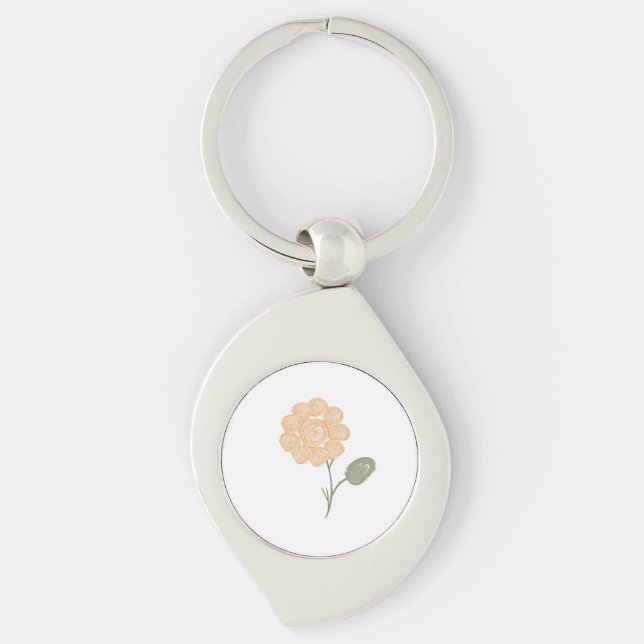 Spirals of Blooming Energy Key Ring (Front)