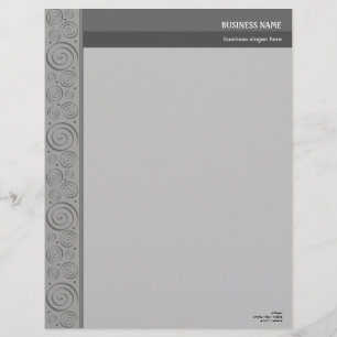 Spirals Pattern 2 Elegant Personalized Letterhead