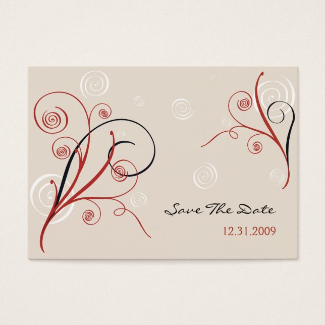 Spirals Save The Date MiniCard (Front)