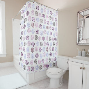 Spirals  shower curtain
