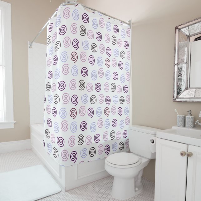 Spirals  shower curtain (In Situ)