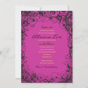 SPIRALS & STARS Bat Mitzvah Invitation
