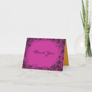 SPIRALS & STARS Folded Thank You Card