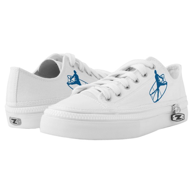 SpiralShoes in White Low Tops (Pair)