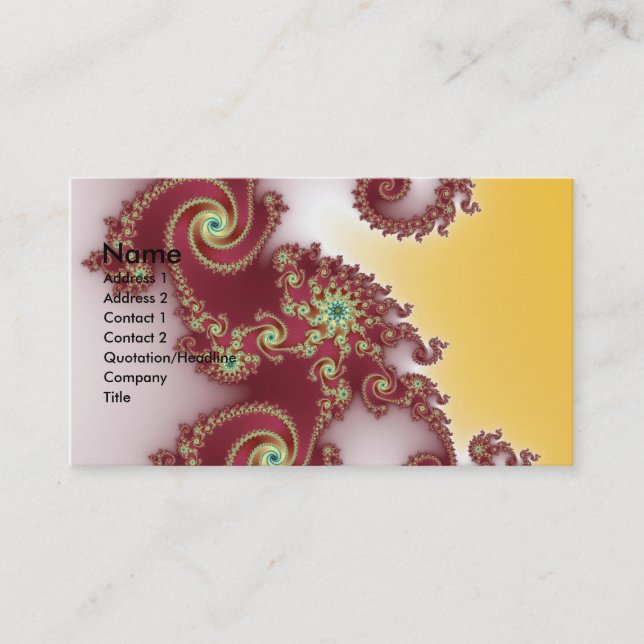 Spiraly Goodnes Business Card (Front)