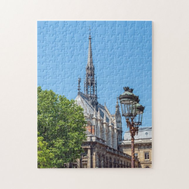 Spire of Sainte-Chapelle (Holy Chapel) in Paris Jigsaw Puzzle (Vertical)