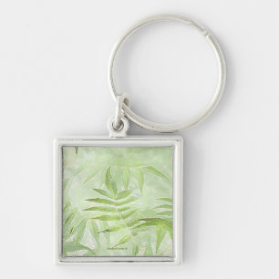 Spirea Leaves - Digital Artwork KeyChain
