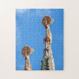 Spires of La Sagrada Familia in Barcelona, Spain Jigsaw Puzzle