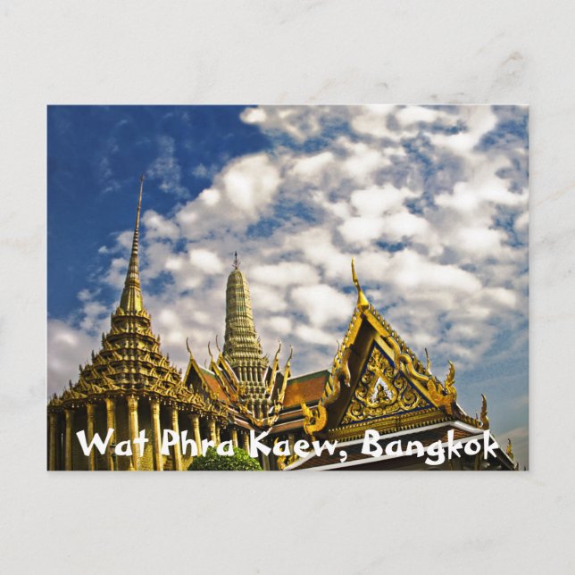 Spires of Wat Phra Kaew Postcard (Front)