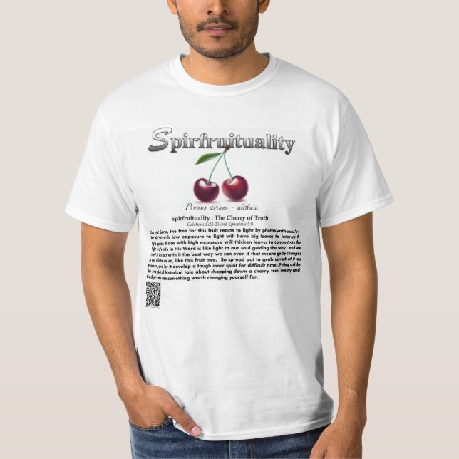 Spirfruituality : The Cherry of Truth T-Shirt (Front)