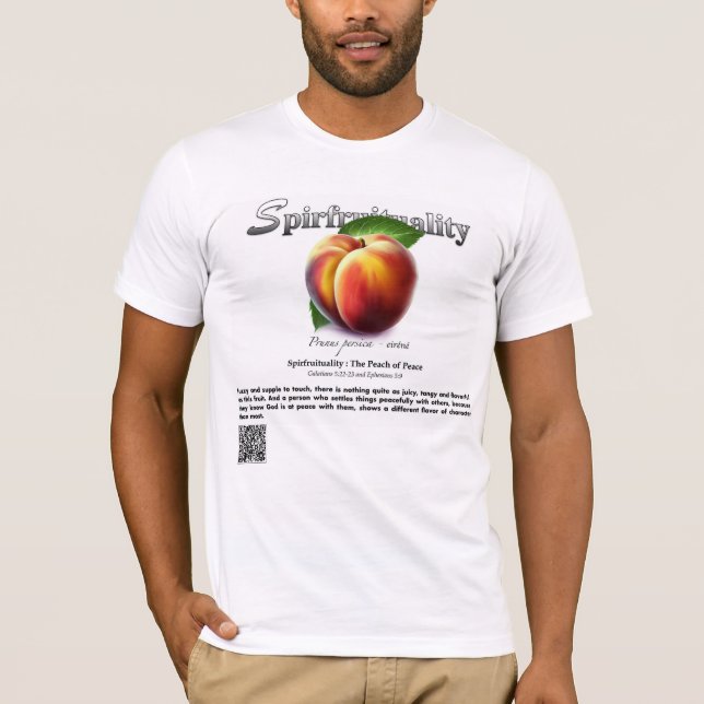 Spirfruituality : The Peach of Peace F&B T-Shirt (Front)