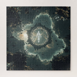 Spirit Among Ancient Mechanics in Deep Outer Space Jigsaw Puzzle
