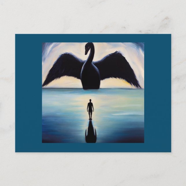 Spirit Animal Black Swan 1 Postcard (Front)