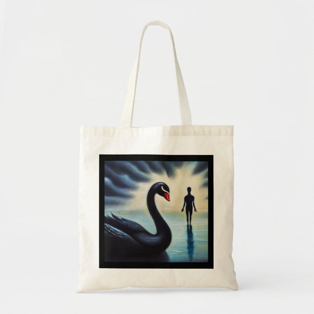 Spirit Animal Black Swan 2 Tote Bag (Front)