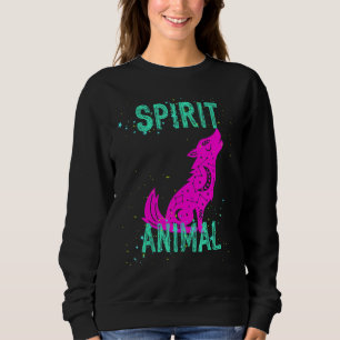 Spirit Animal Celestial Wolf Animals Comfort Cute  Sweatshirt