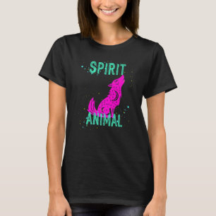 Spirit Animal Celestial Wolf Animals Comfort Cute  T-Shirt