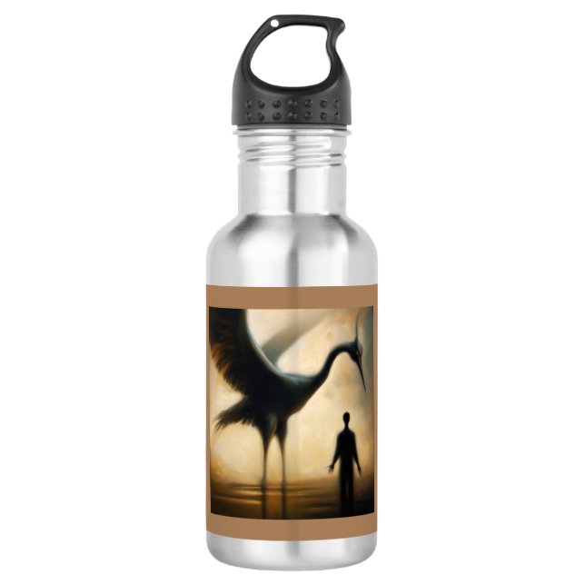 Spirit Animal Crane 2 532 Ml Water Bottle (Front)