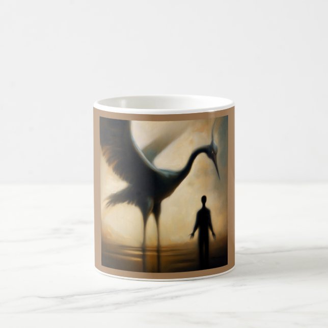 Spirit Animal Crane 2 Coffee Mug (Center)