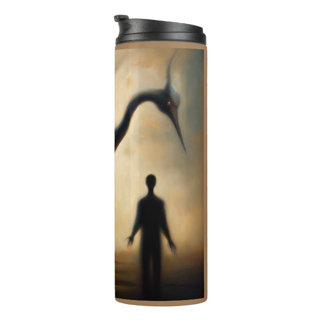 Spirit Animal Crane 2 Thermal Tumbler (Rotated Right)