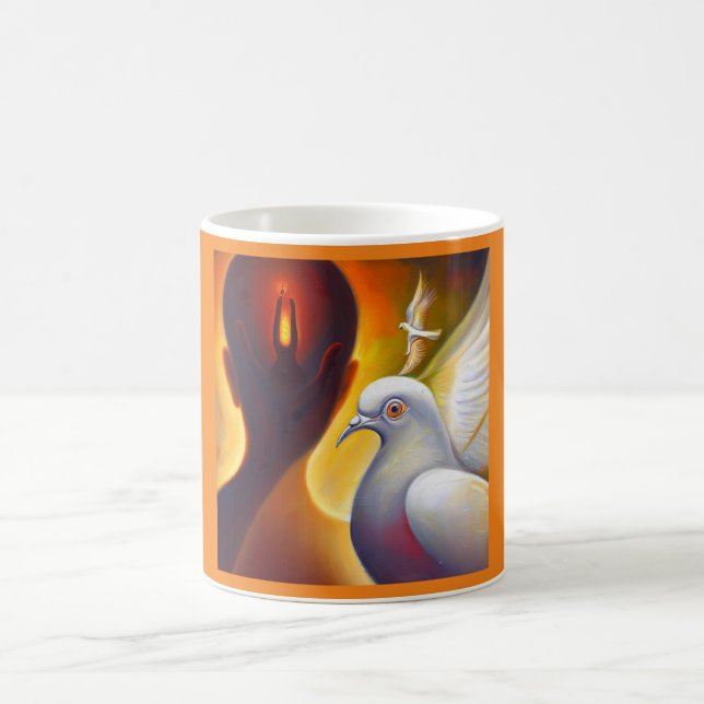 Spirit Animal Dove 4 Coffee Mug (Center)