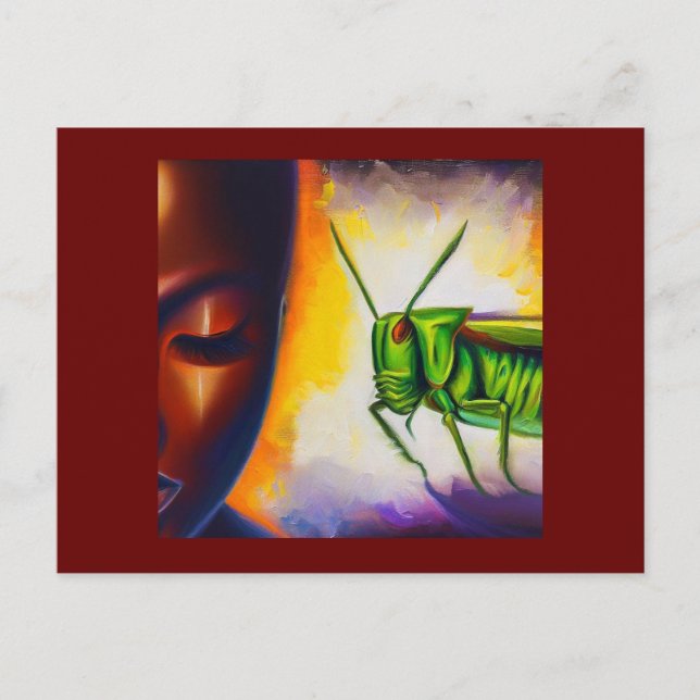 Spirit Animal Grasshopper 2 Postcard (Front)