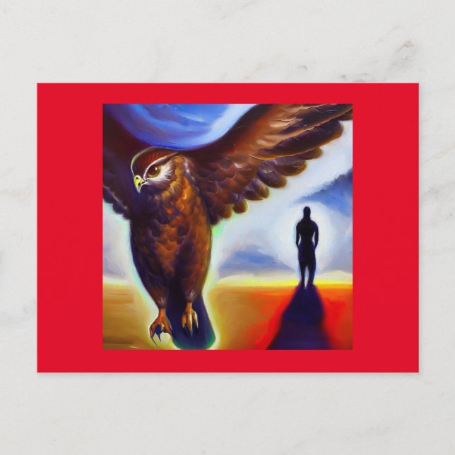 Spirit Animal Hawk 3 Postcard (Front)