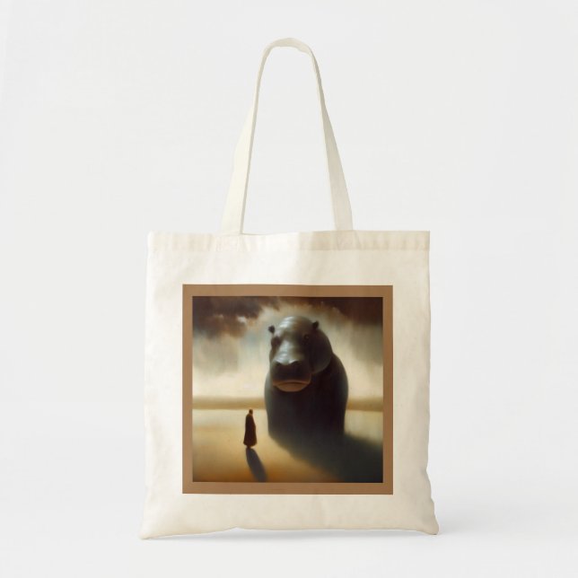 Spirit Animal Hippopotamus 1 Tote Bag (Front)