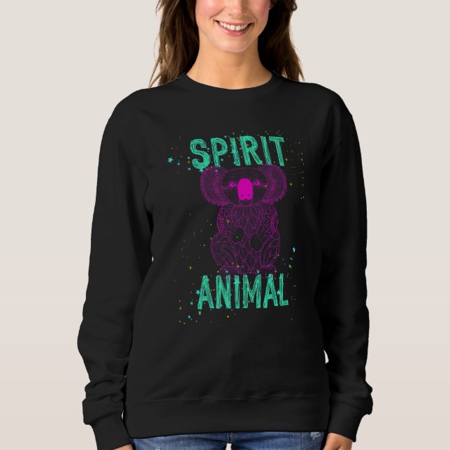 Spirit Animal Koala Lover Pink Animals Comfort Cut Sweatshirt (Front)