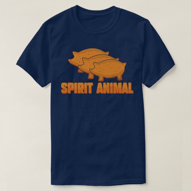Spirit Animal Marranito Pig Mexican Candy Sweet Br T-Shirt (Design Front)