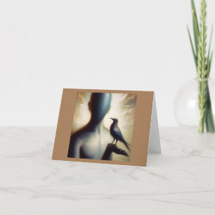 Spirit Animal Mockingbird 2 Folded Greeting Card