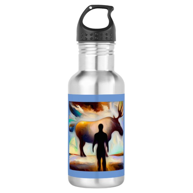 Spirit Animal Moose 3 532 Ml Water Bottle (Front)