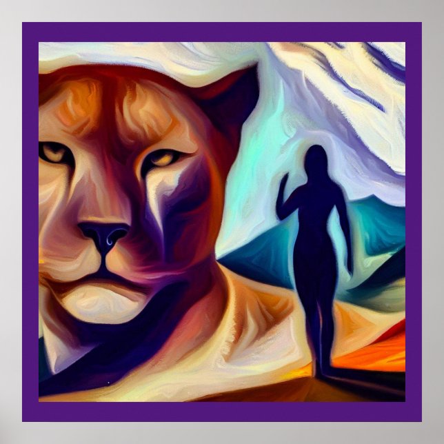 Spirit Animal Mountain Lion (1) Poster (Front)