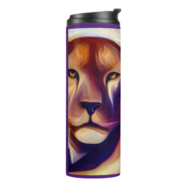 Spirit Animal Mountain Lion (1) Thermal Tumbler (Rotated Left)