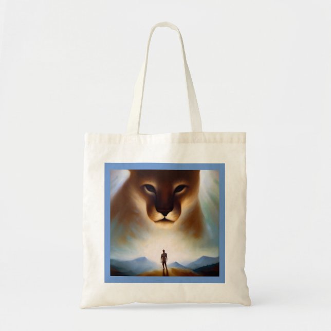 Spirit Animal Mountain Lion 2 Tote Bag (Front)