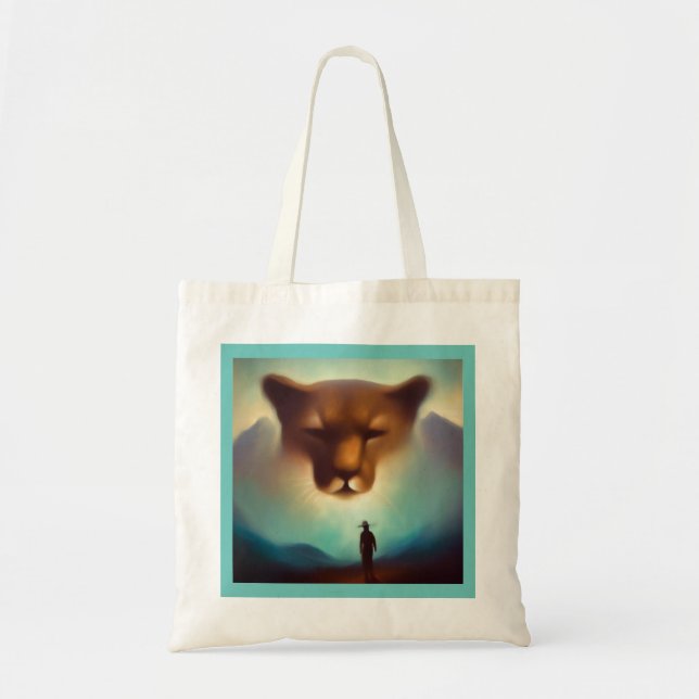 Spirit Animal Mountain Lion 3 Tote Bag (Front)