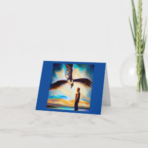 Spirit Animal Osprey 2 Folded Greeting Card