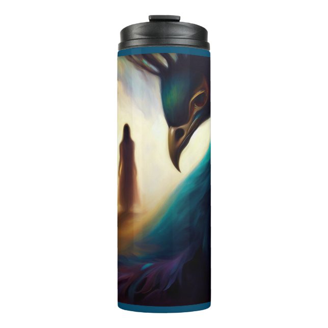 Spirit Animal Peacock 2 Thermal Tumbler (Front)