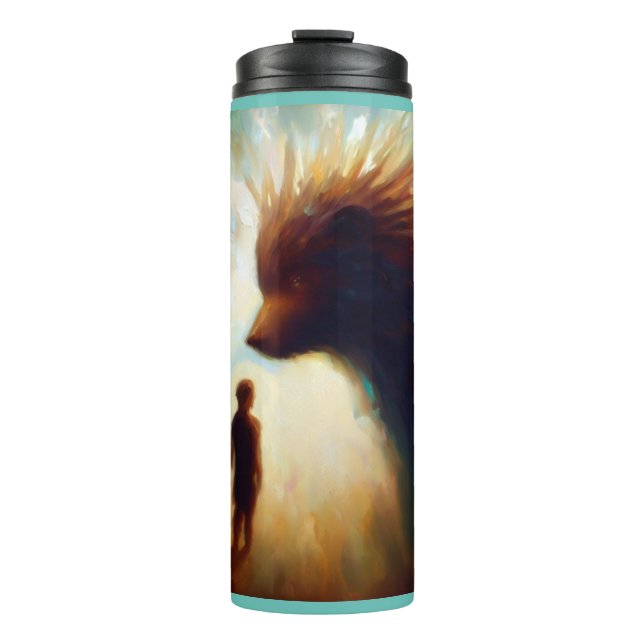 Spirit Animal Porcupine 2 Thermal Tumbler (Front)