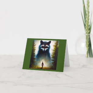 Spirit Animal Racoon 2 Card