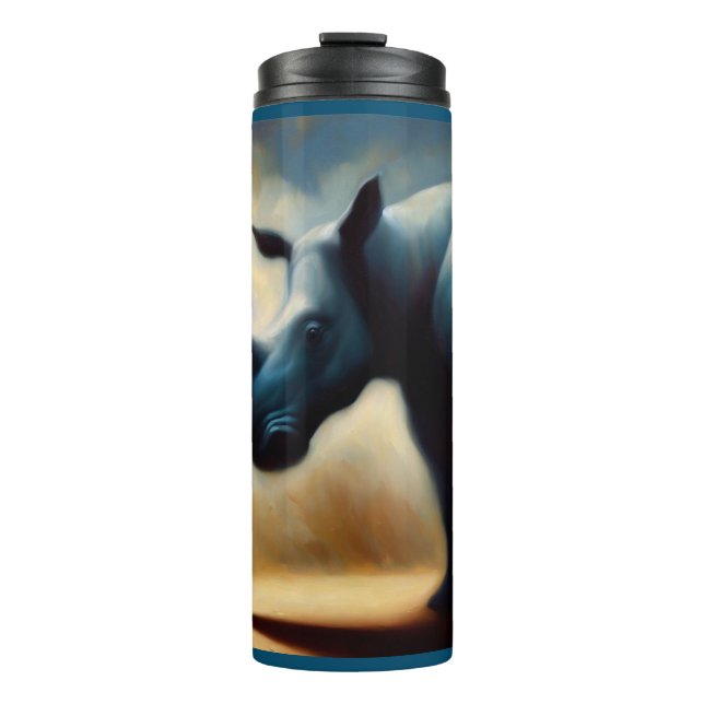 Spirit Animal Rhinoceros 1 Thermal Tumbler (Front)