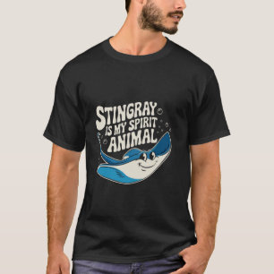 Spirit Animal Sea Ocean Stingray Animal Manta Ray T-Shirt
