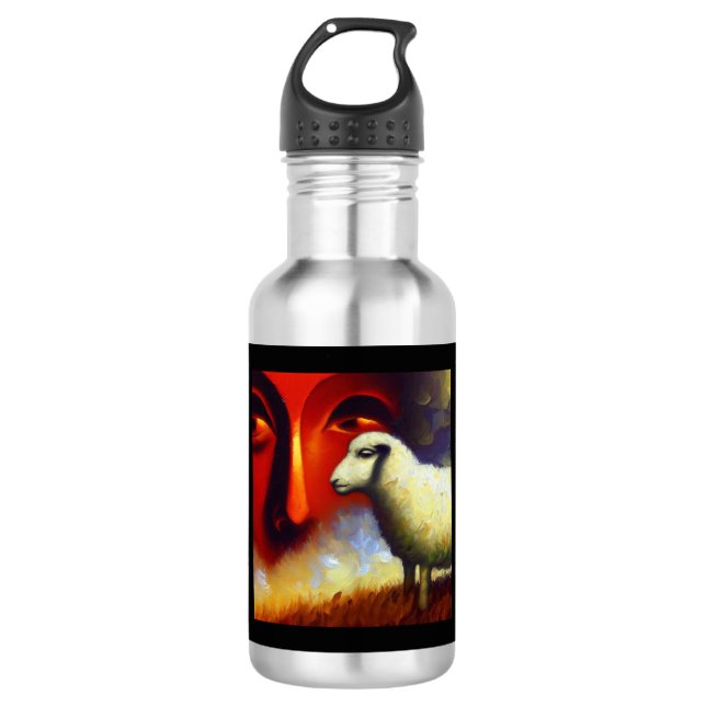 Spirit Animal Sheep 3 532 Ml Water Bottle (Front)