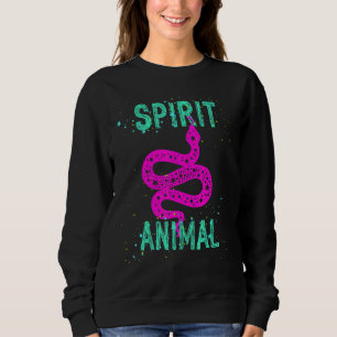 Spirit Animal Snake Lover Pink Animals Comfort Cut Sweatshirt