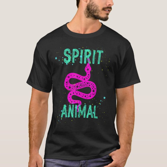 Spirit Animal Snake Lover Pink Animals Comfort Cut T-Shirt (Front)