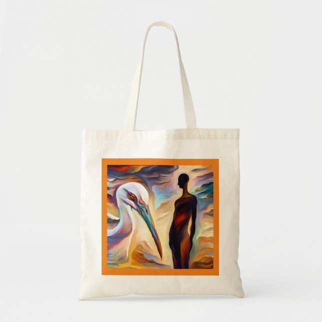 Spirit Animal Stork 2 Tote Bag (Front)
