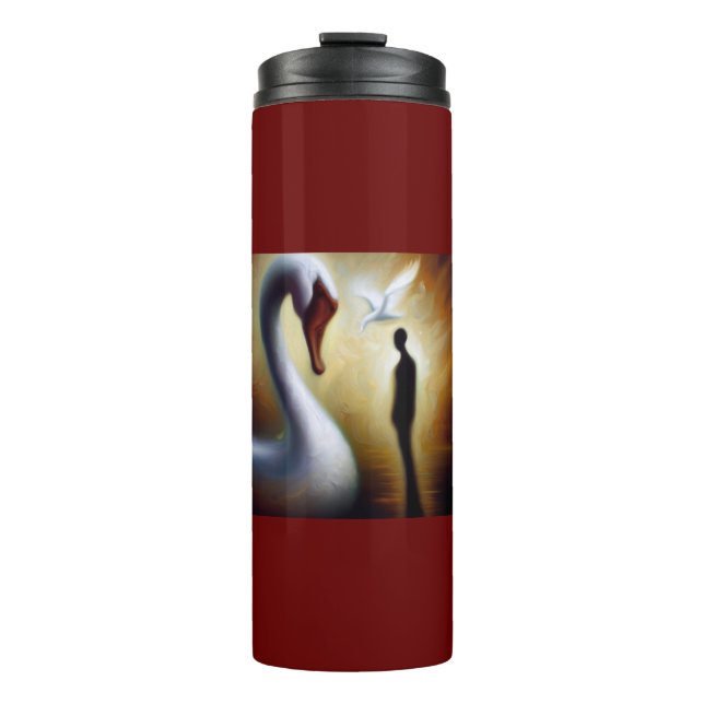 Spirit Animal Swan 1 Thermal Tumbler (Front)