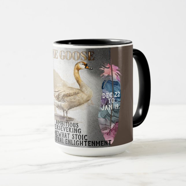 "Spirit Animal" The Goose Dec-Jan Coffee Mug (Front Right)