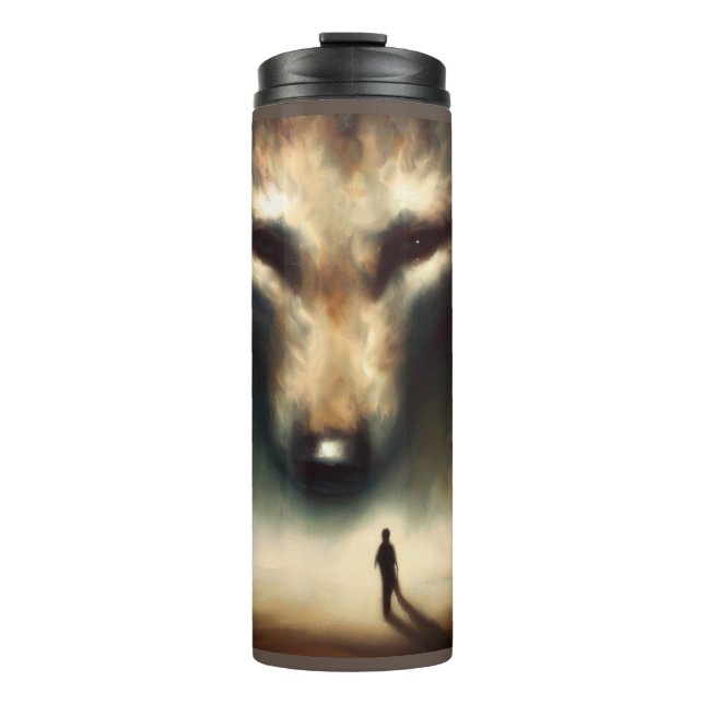 Spirit Animal Wolf 1 Thermal Tumbler (Front)