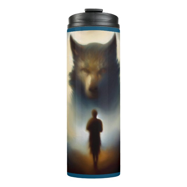 Spirit Animal Wolf 2 Thermal Tumbler (Front)
